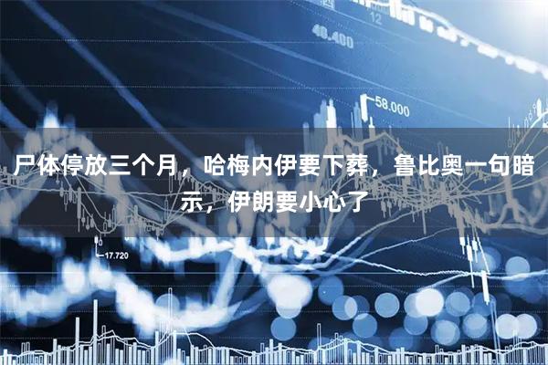尸体停放三个月，哈梅内伊要下葬，鲁比奥一句暗示，伊朗要小心了
